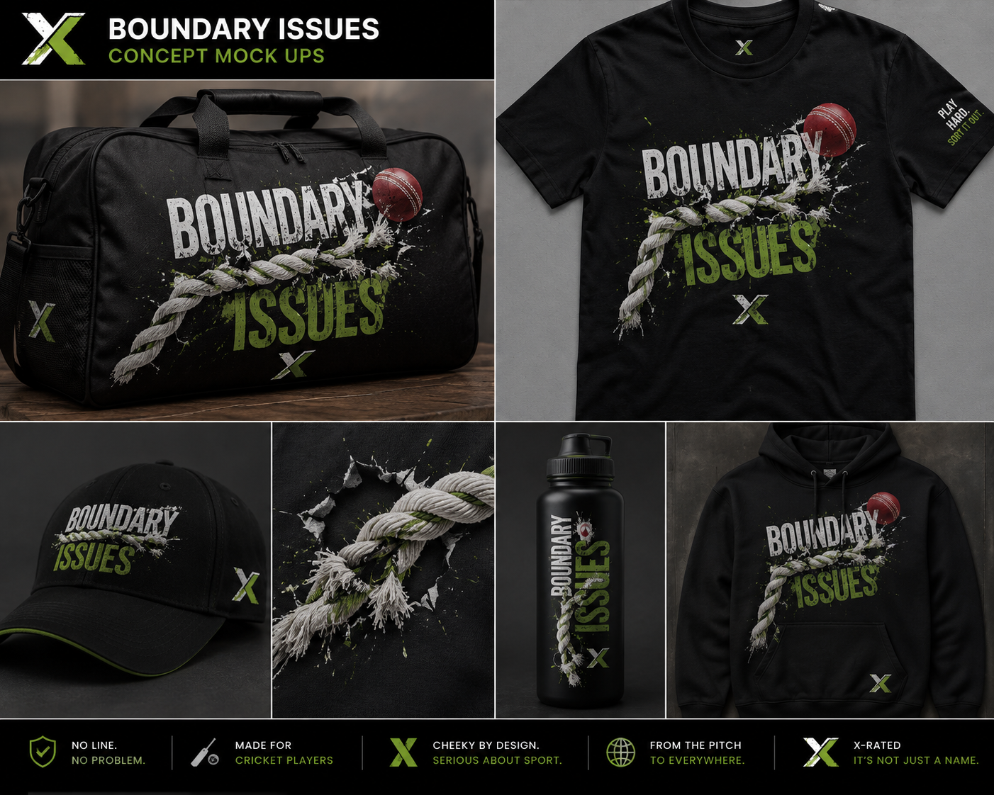 Boundary Issues cricket concept